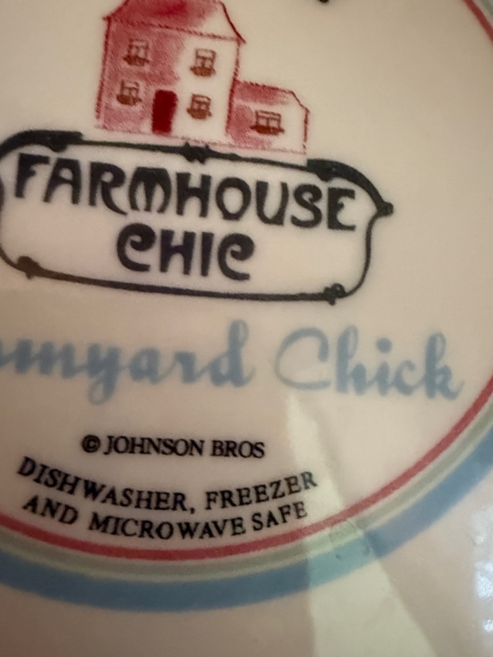 Vintage Johnson Brothers “Farmyard Chic” Salad Plates in a Farmyard pattern - Picture 9 of 16